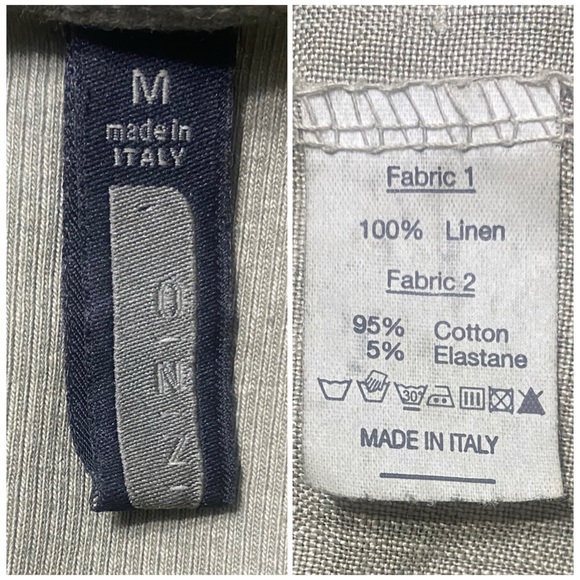 INIZIO 100% Linen Green Tiered Midi Tank Dress Sleeveless Stretch Women’s Medium - Picture 15 of 16